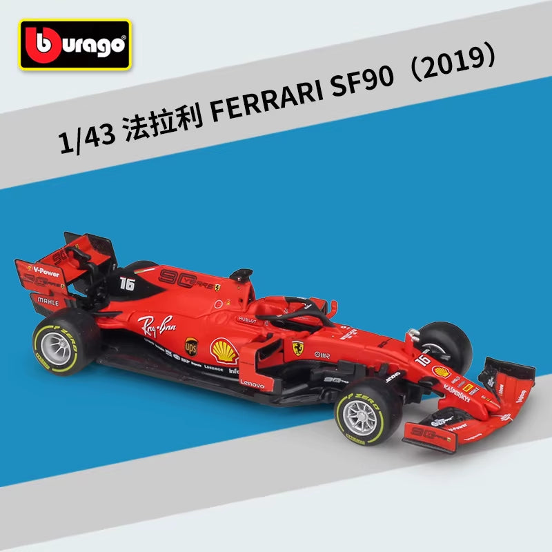 2022 Ferrari SF75/SF21 Bburago Diecast 1:43 Car Metal F1 Model Car Formula One Toy Racing Car Formula 1 Alloy Toy Collection